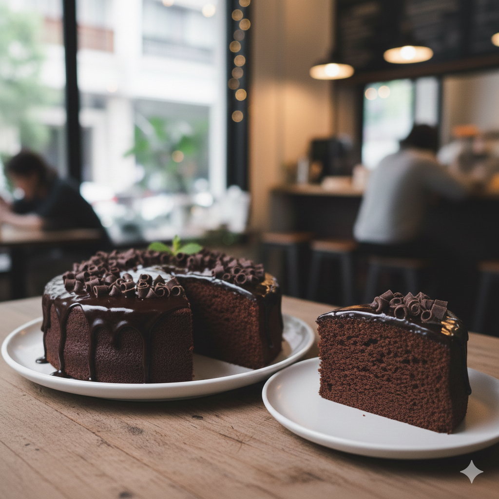 Bánh Sô-cô-la Tiramisu/Fudge Sốt Ganache