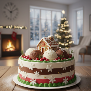 GINGERBREAD CHRISTMAS CAKE
