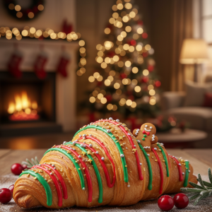 Bánh CROISSANT FESTIVE STRIPE