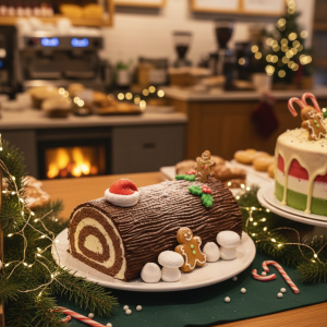 Christmas Yule Log Cake